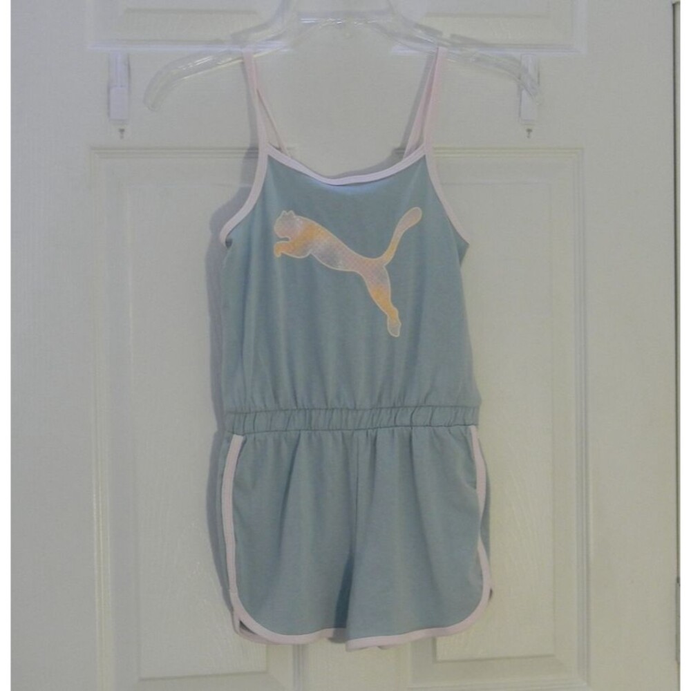 Puma Romper Gils Pastel Pink Turquoise Surf Sleeveless Size Small NWT